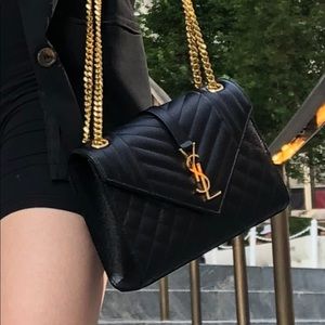 Saint Laurent Envelope Grain de Poudre Medium